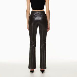 Aritzia Babaton Program pants Vegan Faux Cruelty Free leather Bootcut Pant 00
